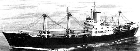 mv Fourah Bay at sea, 1968
